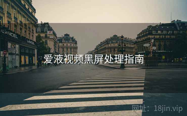 爱液视频黑屏处理指南