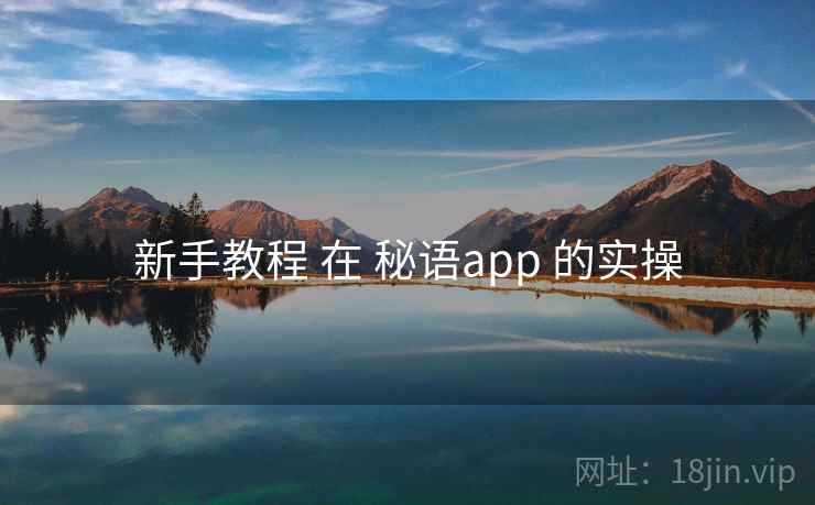 新手教程 在 秘语app 的实操