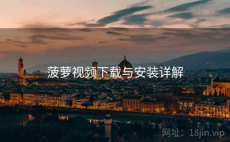 菠萝视频下载与安装详解