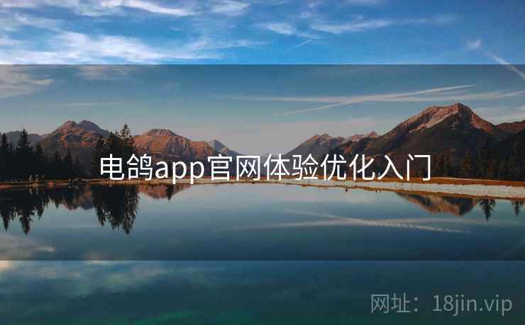 电鸽app官网体验优化入门