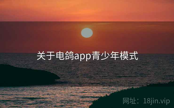 关于电鸽app青少年模式