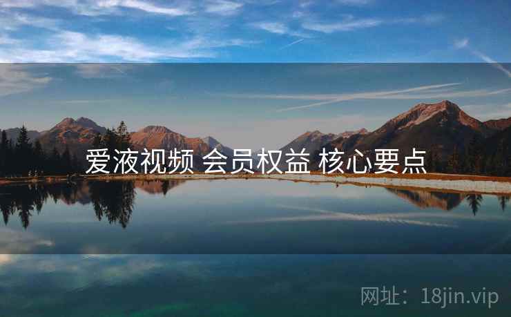 爱液视频 会员权益 核心要点
