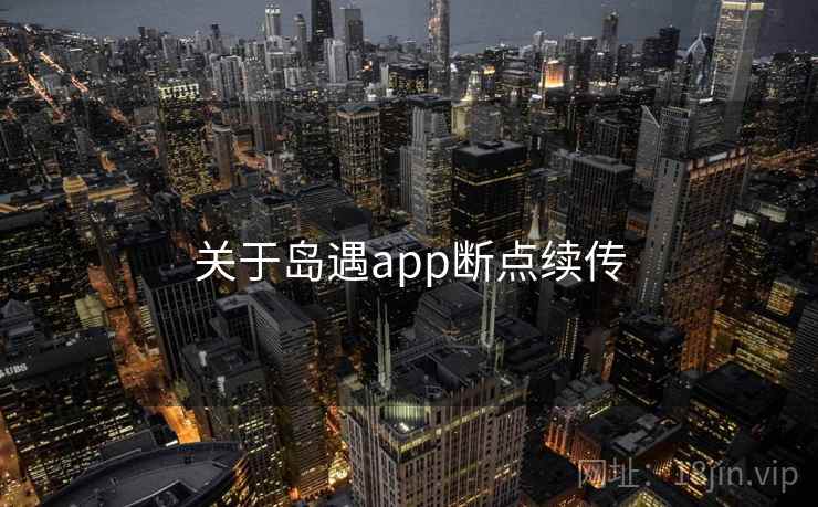 关于岛遇app断点续传
